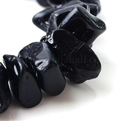 Естественно тектитовых шарик нити G-R356-03