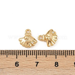 Подвески из латуни с микропаве из кубических цирконий на тему океана KK-F902-08R-G