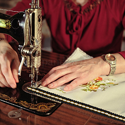 Плетеная кружевная отделка из полиэстера с многоножкой&nbsp;OCOR-WH0092-02B