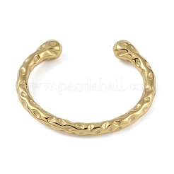 Женские текстурированные браслеты-манжеты из нержавеющей стали 304&nbsp;LS-BJEW-G706-02G