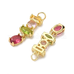 Латунные микро проложить кубического циркония подвески&nbsp;KK-H259-12A-G02