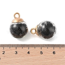 Стеклянные круглые подвески GLAA-P063-01G-12