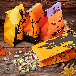 20 шт. 5 стильных бумажных пакета для конфет на Хэллоуин&nbsp;ABAG-TA0001-39