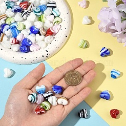 Бусы лэмпворк ручной работы LAMP-YW0002-02A