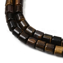 Природных тигровый глаз бисер нитей G-G275-D22-10x10mm