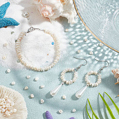 1 нить бусин из натурального культивированного пресноводного жемчуга PEAR-NB0002-10