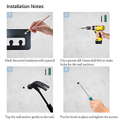 Модная железная вешалка для медалей&nbsp;ODIS-WH0021-110