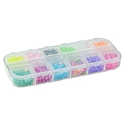 576шт 12 цвета стеклянный бисер SEED-FS0001-25