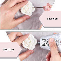 32 шт. 2 цвета полиэстер ручной работы вязаные украшения аксессуары&nbsp;DIY-CY0002-09