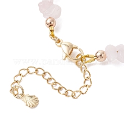 3 шт. браслеты из бусин с натуральным розовым кварцем&nbsp;BJEW-JB12309