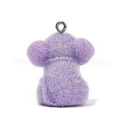 Подвески из флокированной смолы&nbsp;LS-RESI-P044-02B-P