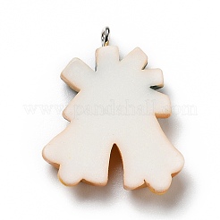 Подвески из непрозрачной смолы&nbsp;RESI-D055-010P