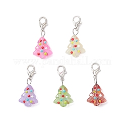 Подвесные украшения на елку из неровного стекла ручной работы&nbsp;HJEW-JM04171-02