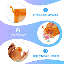 50 шт. мешочки из органзы для хранения ювелирных изделий&nbsp;OP-TA0001-16B