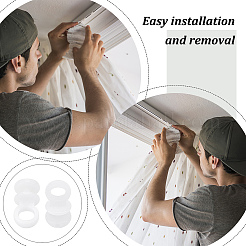 200шт 2 пластиковых крючка для карниза для штор&nbsp;KY-GF0001-29