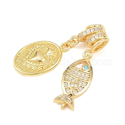 Латунные микро проложить кубического циркония подвески&nbsp;KK-Z151-07G