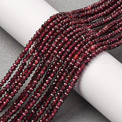 Гранат природный бисер нитей G-RM241221-O2