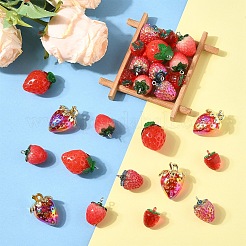 Комплекты подвесок в виде клубники&nbsp;DIY-YW0016-23