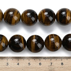 Природных тигровый глаз бисер нитей G-L642-B02-16mm-AA