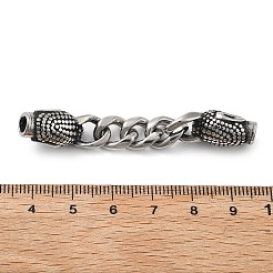 Подвески-цепочки с головой Будды из нержавеющей стали 304 STAS-V008-17AS