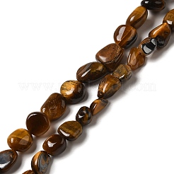Природных тигровый глаз бисер нитей&nbsp;G-I351-B03