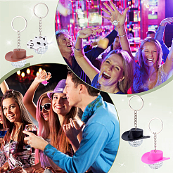 20шт. 4-х цветные пластиковые брелки&nbsp;KEYC-PH0002-17