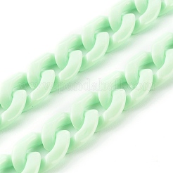 7шт 7 цвета персонализированные акриловые цепочки ожерелья наборы&nbsp;NJEW-JN03515