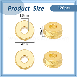 120шт латунная бусина KK-BC0013-53B