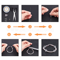 Латунные микро проложить прозрачный бисер кубического циркония трубки ZIRC-UN0001-01P