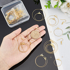 Набор для самостоятельного изготовления больших круглых сережек-капель DIY-UN0004-09