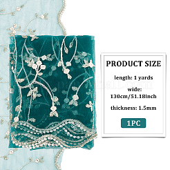 Вышитые цветы из нейлоновой ткани DIY-WH0409-96B