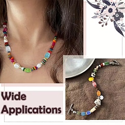 54 шт. 9-х цветные бусины ручной работы миллефиори лэмпворк&nbsp;LAMP-YW0004-20