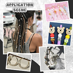 100шт полимерная глина со стразами европейские бусины RB-PH0001-54A