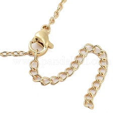 Латунный прозрачный кубический цирконий кабельная цепь улыбающееся лицо облако цветок кулон ожерелья NJEW-B100-06G