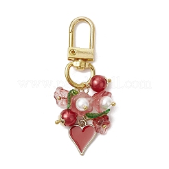 Подвески из сплава сердца с эмалью&nbsp;HJEW-JM03010