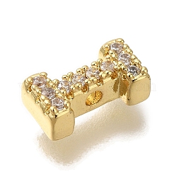 Покрытие стойки латунь микропаве прозрачные кубические циркониевые бусины KK-G500-30G-I