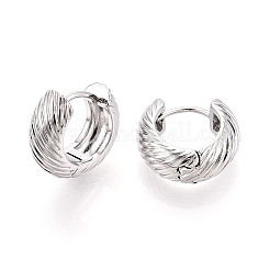 Латунные серьги-кольца&nbsp;EJEW-T048-40P