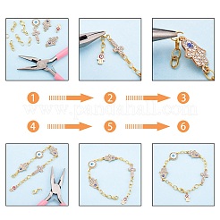 Соединители звеньев сплава горный хрусталь&nbsp;ALRI-PH0001-13