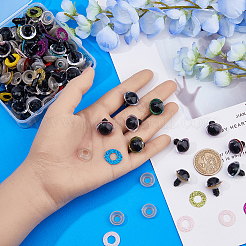 80 набор 10-х цветных пластиковых глаз для кукольных поделок&nbsp;DIY-DC0002-38B