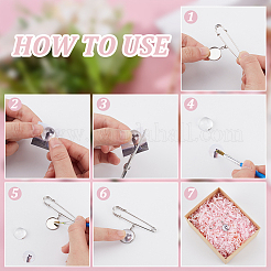 10 шт. 5 стиля стальные прочные английские булавки для брошей&nbsp;JEWB-DR00005