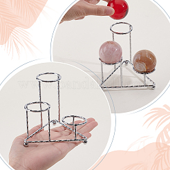 Держатели хрустальных шаров из сплава&nbsp;ODIS-WH0078-97P