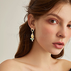 20 шт. латунные серьги-гвоздики&nbsp;MAK-BBC0001-26