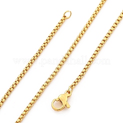 1.8 мм стойка покрытие латунные цепочки ожерелья для женщин мужчин&nbsp;MAK-L044-60G-2