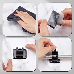 Ahademaker 6 пара 3 вида пластиковых самоклеящихся кронштейнов для карнизов FIND-GA0005-62