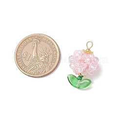 Цветок стеклянные подвески&nbsp;PALLOY-MZ00805-02