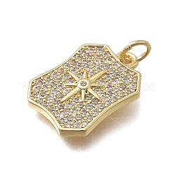 Латунные микро проложить кубического циркония подвески&nbsp;KK-D431-010G