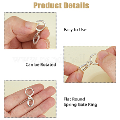 1 шт. 925 поворотные застежки из стерлингового серебра&nbsp;STER-HS0001-24B