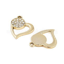 Подвески со стразами из сплава с ультрафиолетовым покрытием&nbsp;ALRI-N058-06KCG