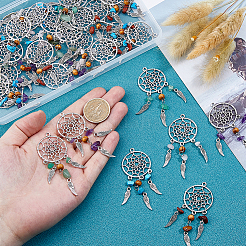 30 шт. большие подвески из натурального магнезита&nbsp;PALLOY-DC00027