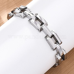 Браслеты из нержавеющей стали 304 с цепочкой для женщин и мужчин BJEW-R018-04P